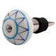 Border Ceramic Wine Stopper (Pack Of One Piece)